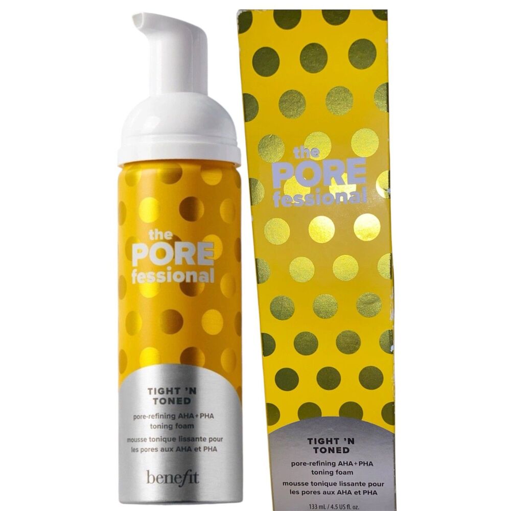 Benefit The Porefessional Tight N Toned Pore Refining Aha+Pha Toning Foam 4.5 Oz